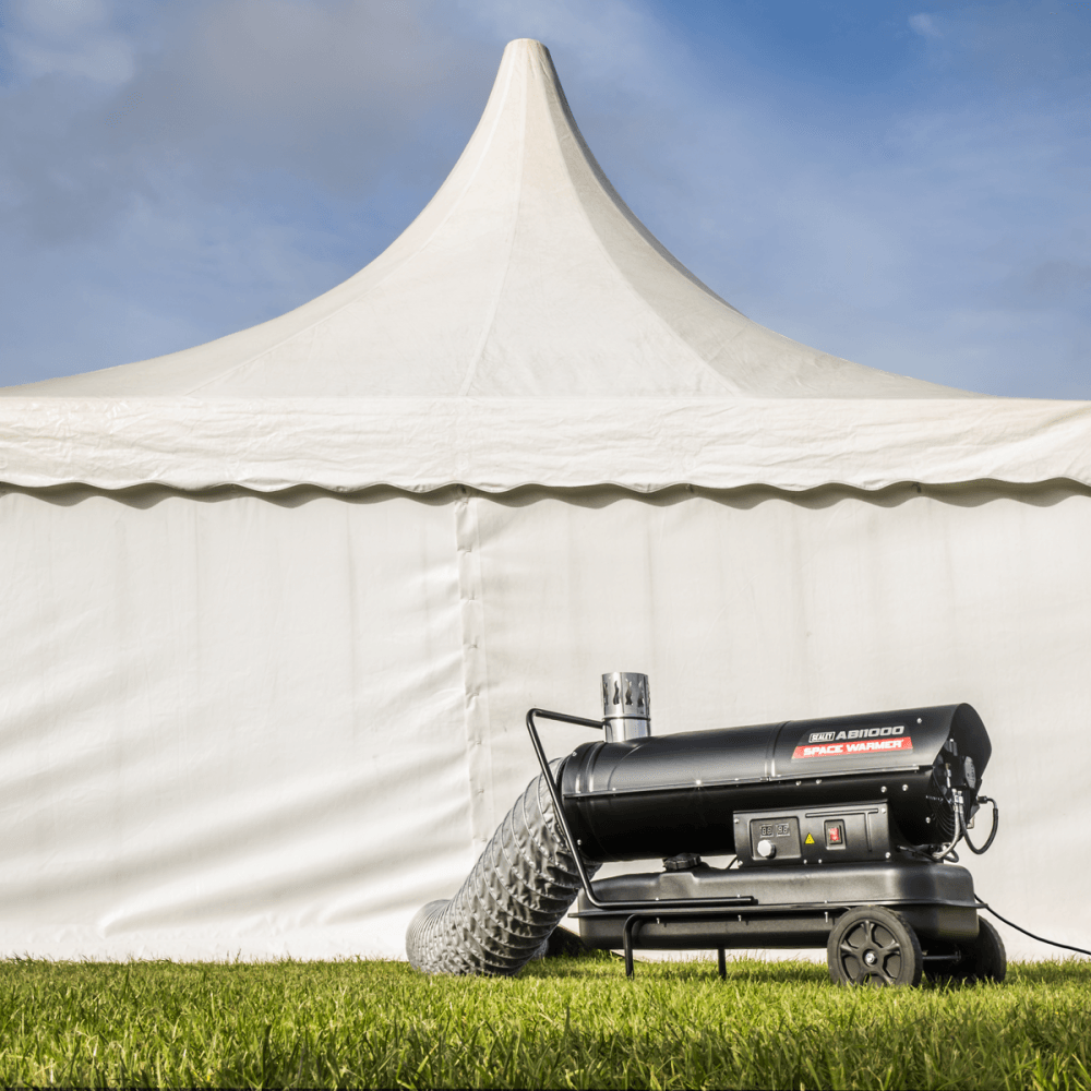 Space Warmer® Indirect Kerosene/Diesel Heater with Wheels 102,000Btu/hr : Model No- ABI1000