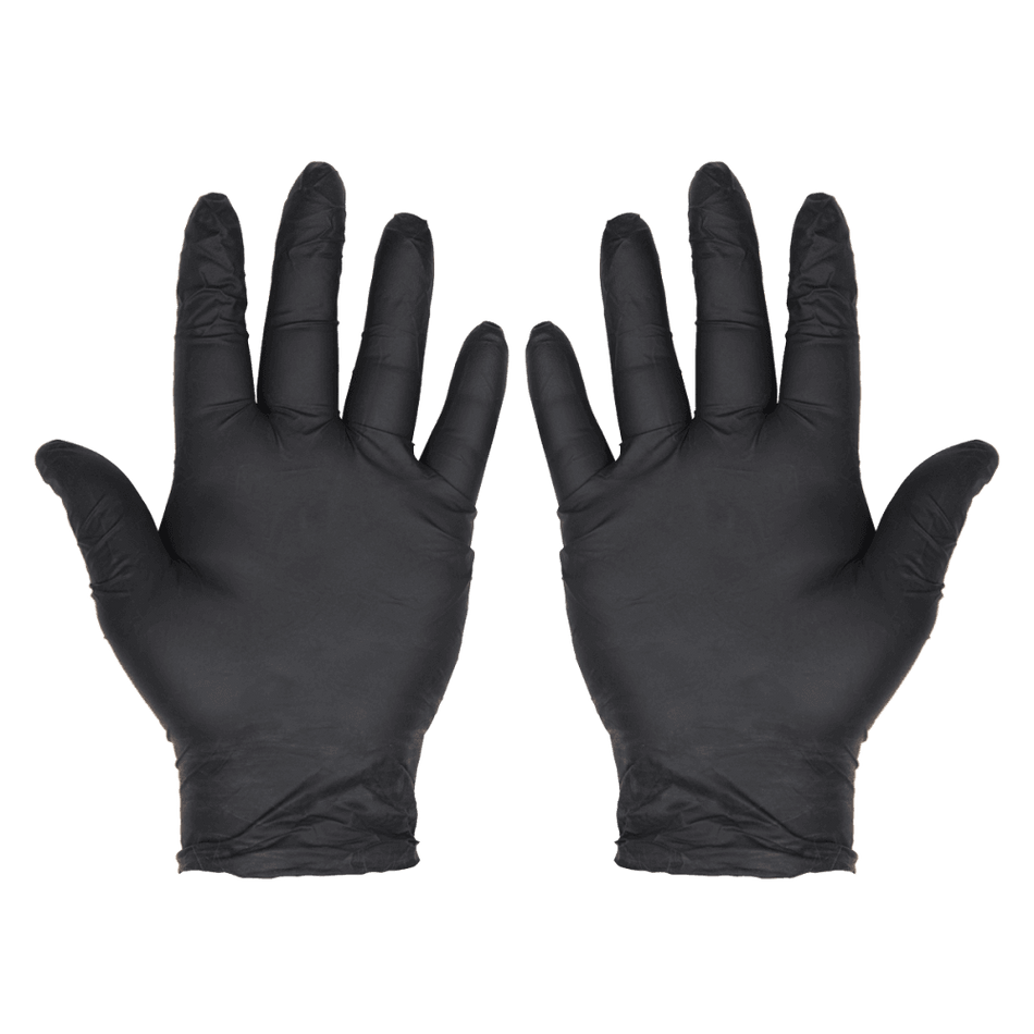 Extra-Thick Powder-Free Disposable Nitrile Gloves, Large - Pack of 100 Model No- SSP60L