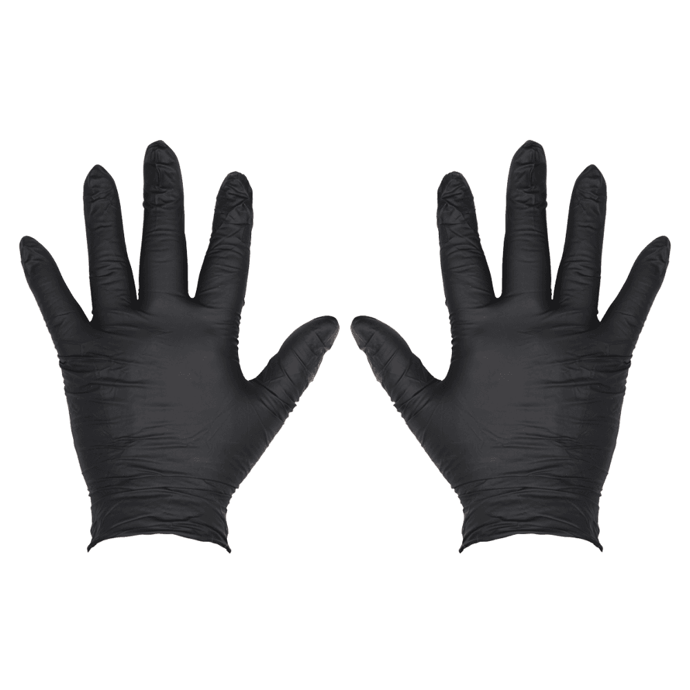 Extra-Thick Powder-Free Disposable Nitrile Gloves, Large - Pack of 100 Model No- SSP60L