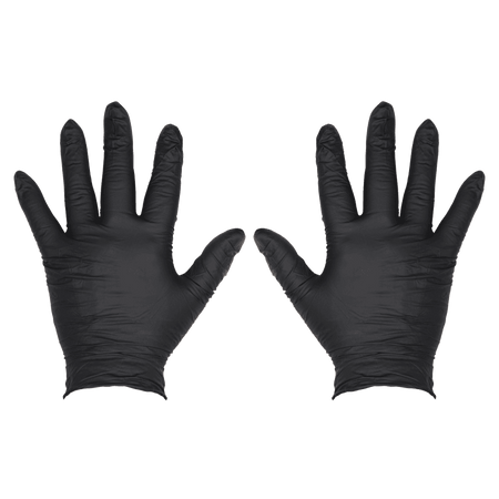 Extra Thick Powder-Free Disposable Nitrile Gloves, X-Large - Pack of 100 Model No- SSP60XL