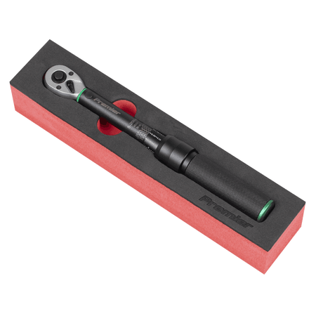 Premier Black Calibrated Micrometer Torque Wrench 1/4"Sq Drive 5-25Nm : Model No- STW901B