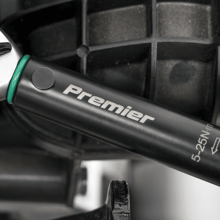 Premier Black Calibrated Micrometer Torque Wrench 1/4"Sq Drive 5-25Nm : Model No- STW901B