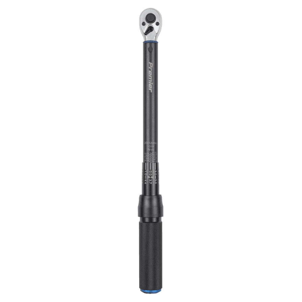 Torque Wrench Micrometer 3/8"Sq Drive Calibrated 20-120Nm - Premier Black : Model No- STW903B
