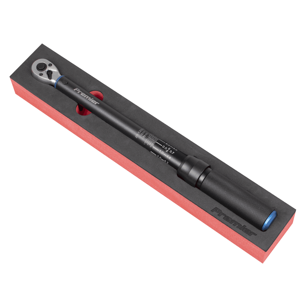 Torque Wrench Micrometer 3/8"Sq Drive Calibrated 20-120Nm - Premier Black : Model No- STW903B