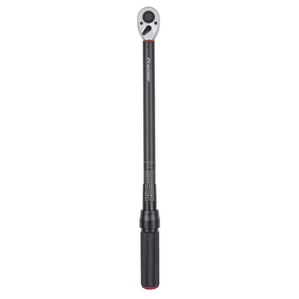 Torque Wrench Micrometer 1/2"Sq Drive Calibrated 40-220Nm - Premier Black : Model No- STW904B