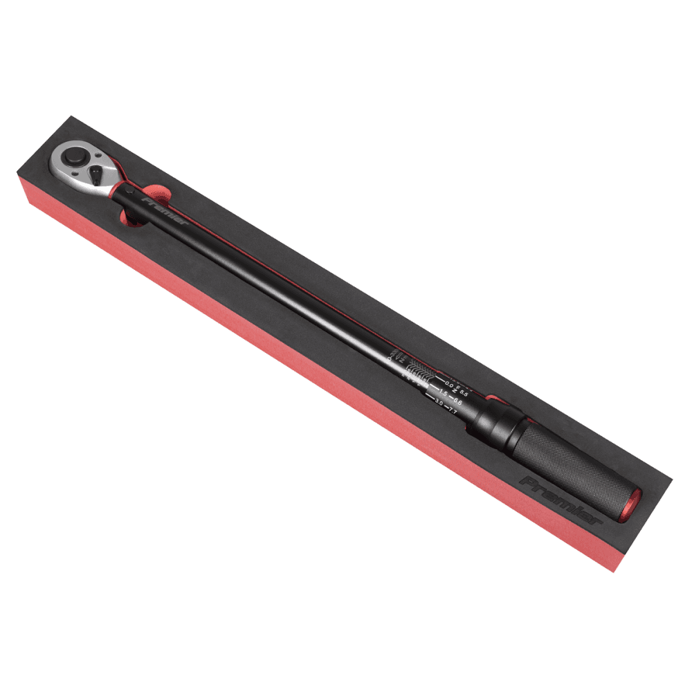 Premier Black Torque Wrench Micrometer 1/2"Sq Drive Calibrated 60-330Nm : Model No- STW905B