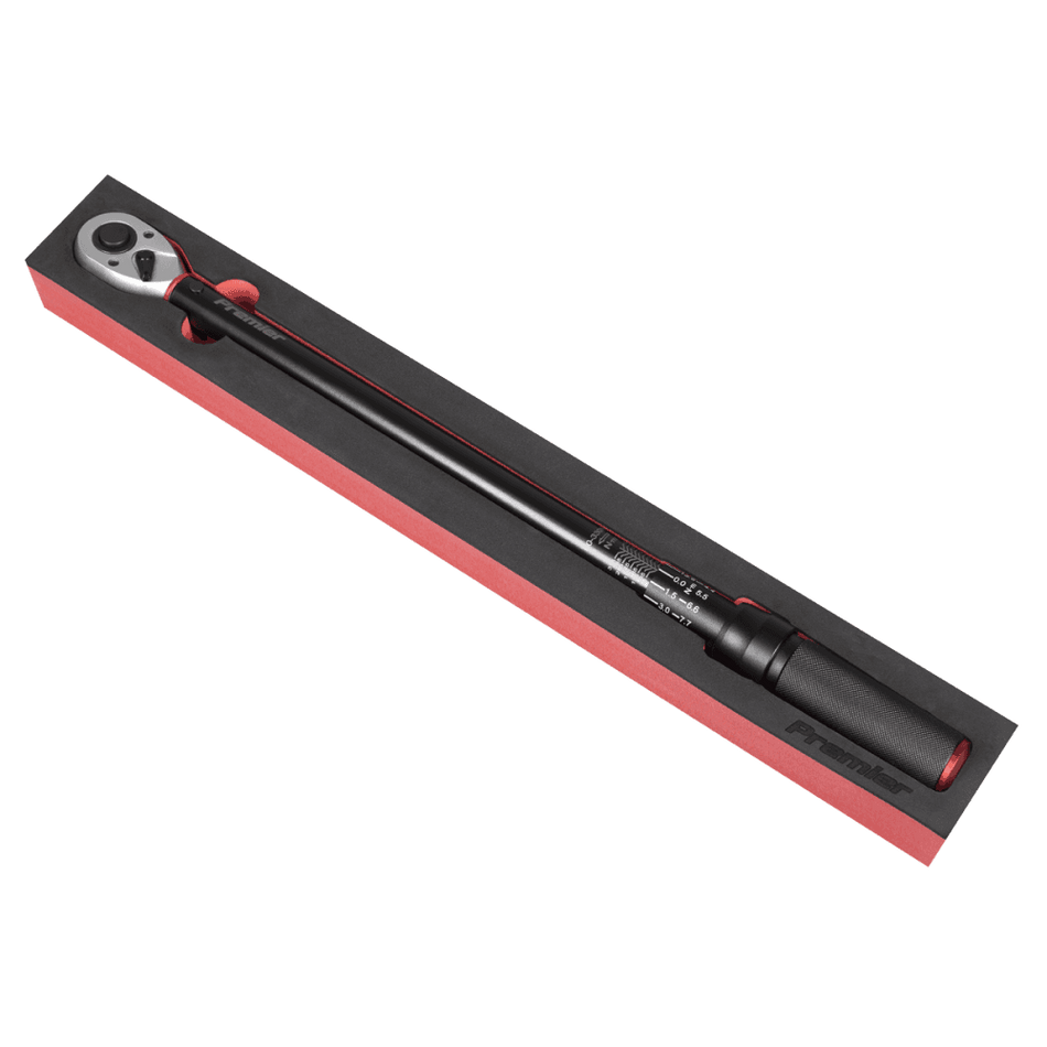 Premier Black Torque Wrench Micrometer 1/2"Sq Drive Calibrated 60-330Nm : Model No- STW905B