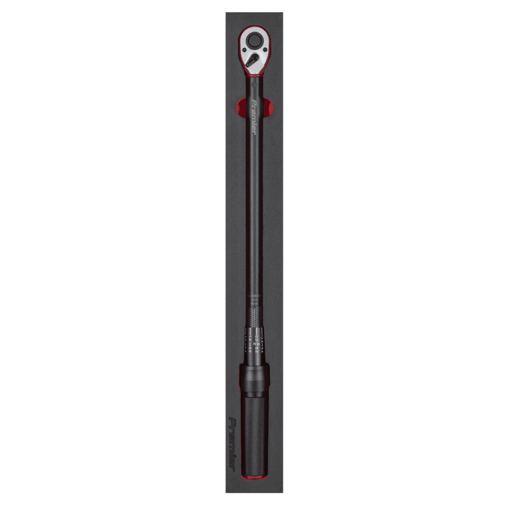 Premier Black Torque Wrench Micrometer 1/2"Sq Drive Calibrated 60-330Nm : Model No- STW905B