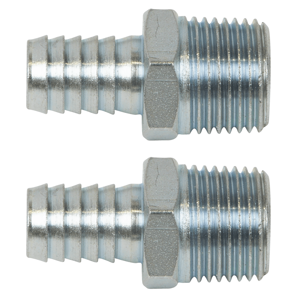 PCL Screwed Tailpiece Male 1/2"BSPT - 1/2" Hose - Pack of 2 : Model No- AC99