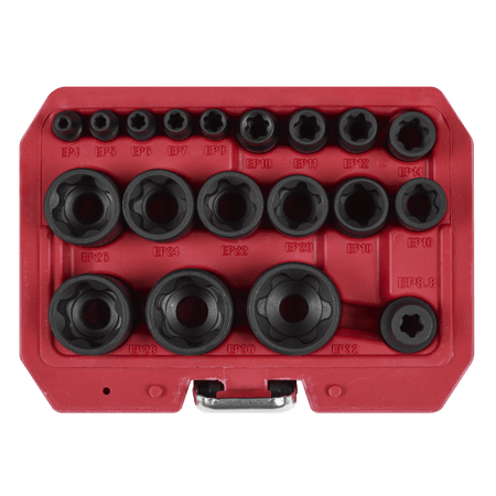 External TRX-P* Socket Set 19pc Model No- SX097