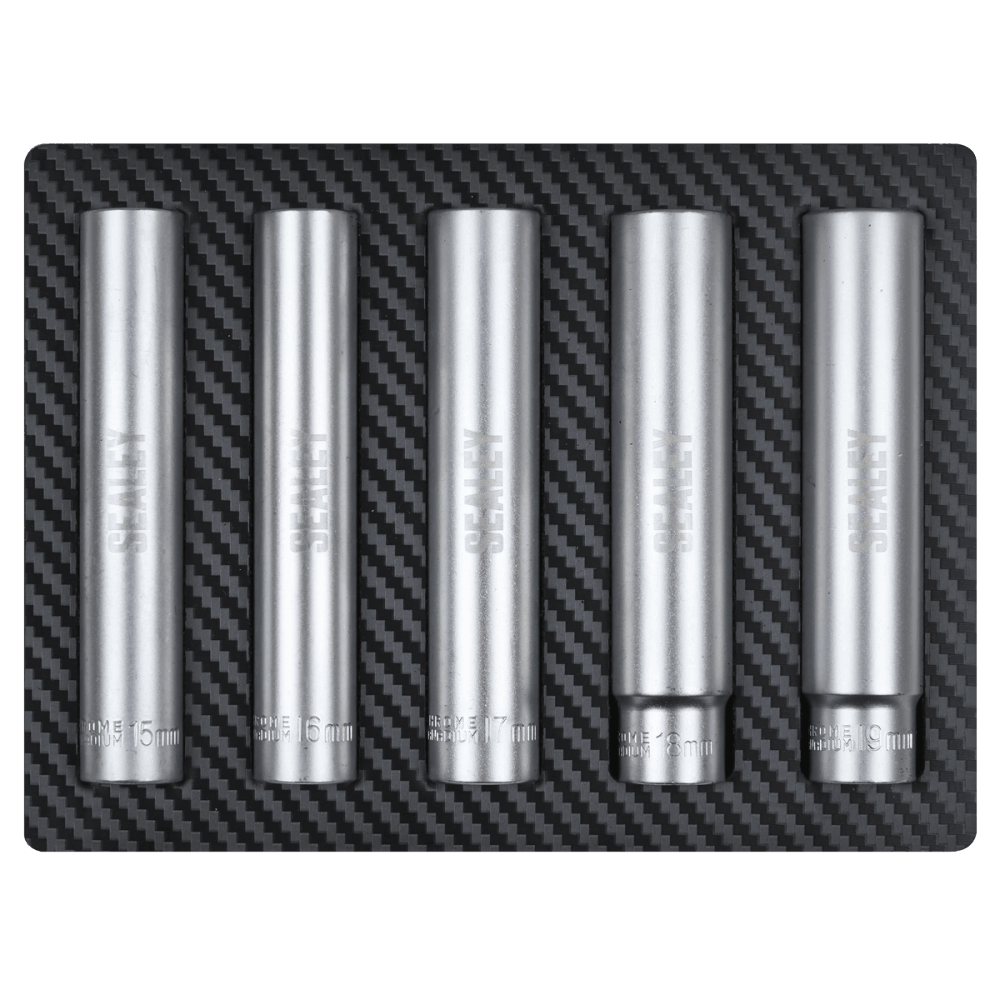 Extra-Deep Socket Set 3/8"Sq Drive 5pc Model No- SX1519