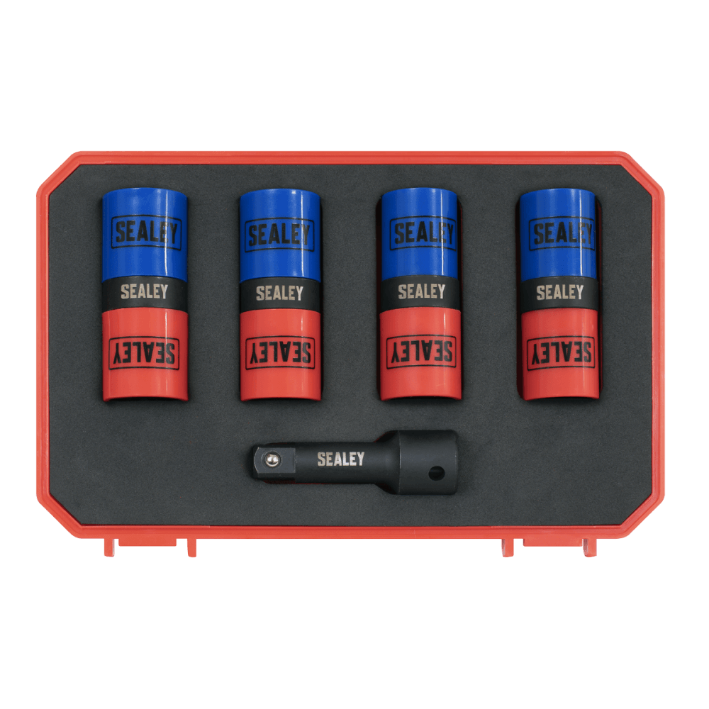 Double Ended Alloy Wheel Impact Socket Set 1/2"Sq Drive 5pc Model No- SX1820S