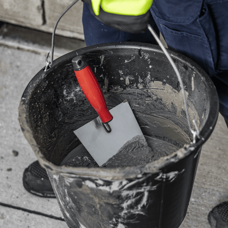Stainless Steel Bucket Trowel with Rubber Handle 180mm Model No- T1204