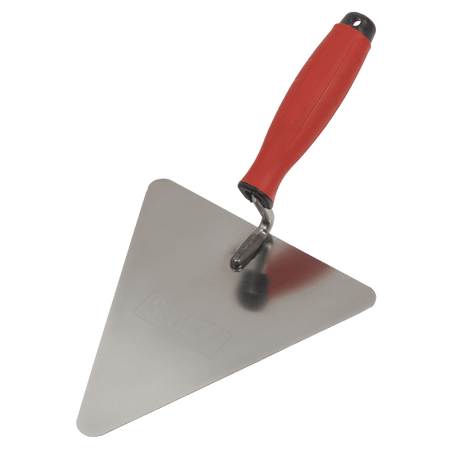 Stainless Steel Triangular Brick Trowel with Rubber Handle 180mm Model No- T1205