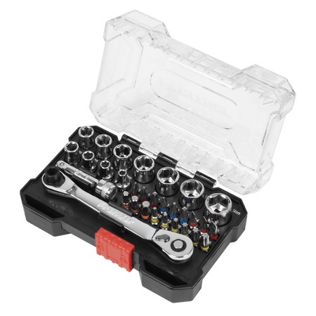 Premier Socket & Colour-Coded Bit Set 1/4"Sq Drive 31pc : Model No- AK2111