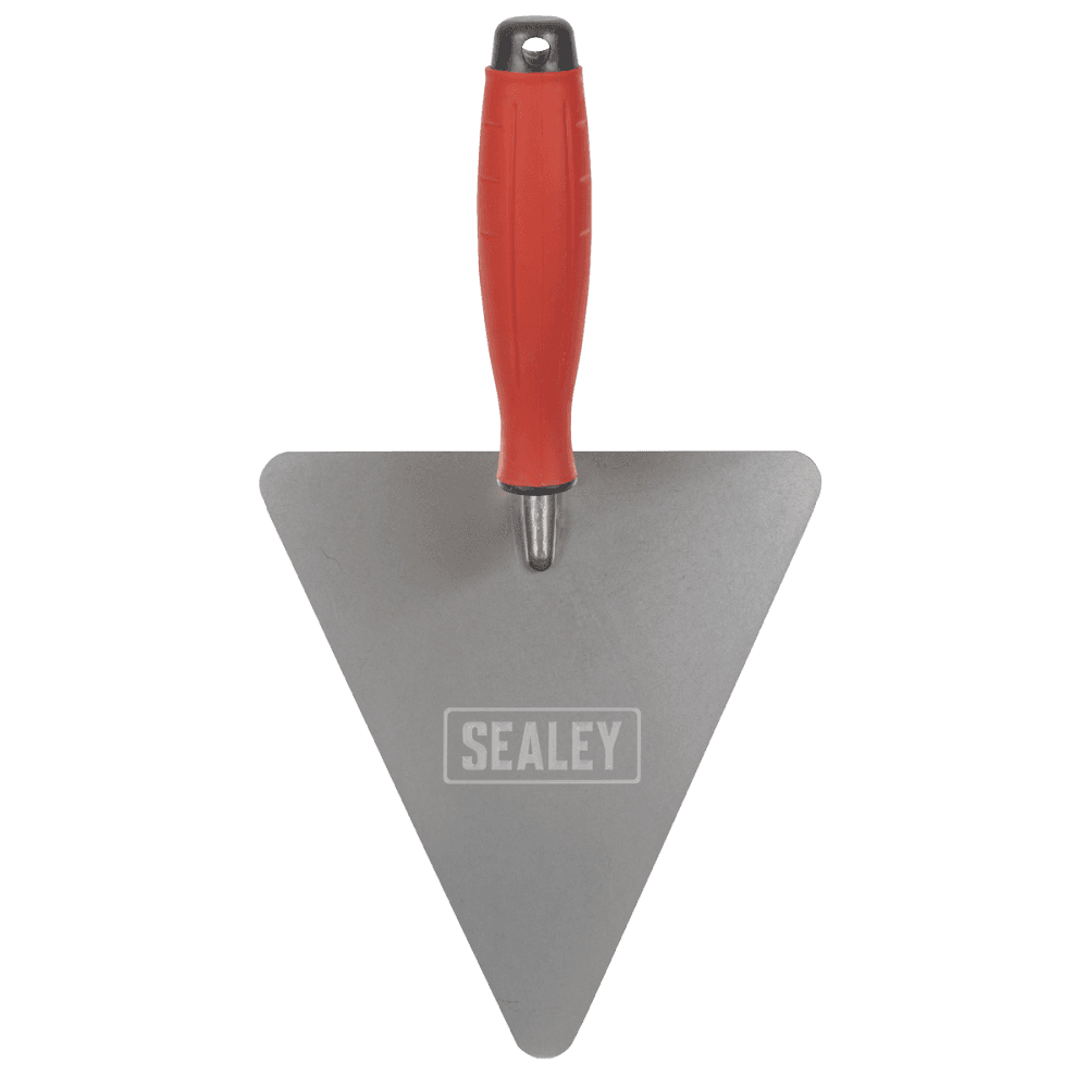 Stainless Steel Triangular Brick Trowel with Rubber Handle 180mm Model No- T1205