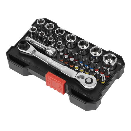 Premier Socket & Colour-Coded Bit Set 1/4"Sq Drive 31pc : Model No- AK2111