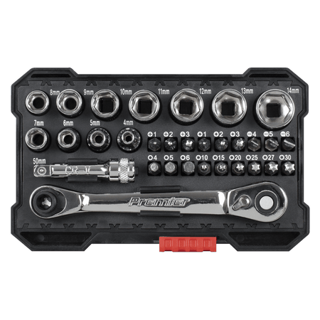 Premier Socket & Colour-Coded Bit Set 1/4"Sq Drive 31pc : Model No- AK2111