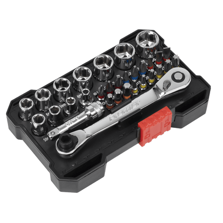 Premier Socket & Colour-Coded Bit Set 1/4"Sq Drive 31pc : Model No- AK2111