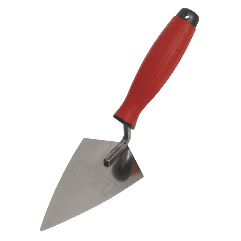 Stainless Steel Sharp Pointing Trowel with Rubber Handle 140mm Model No- T1222