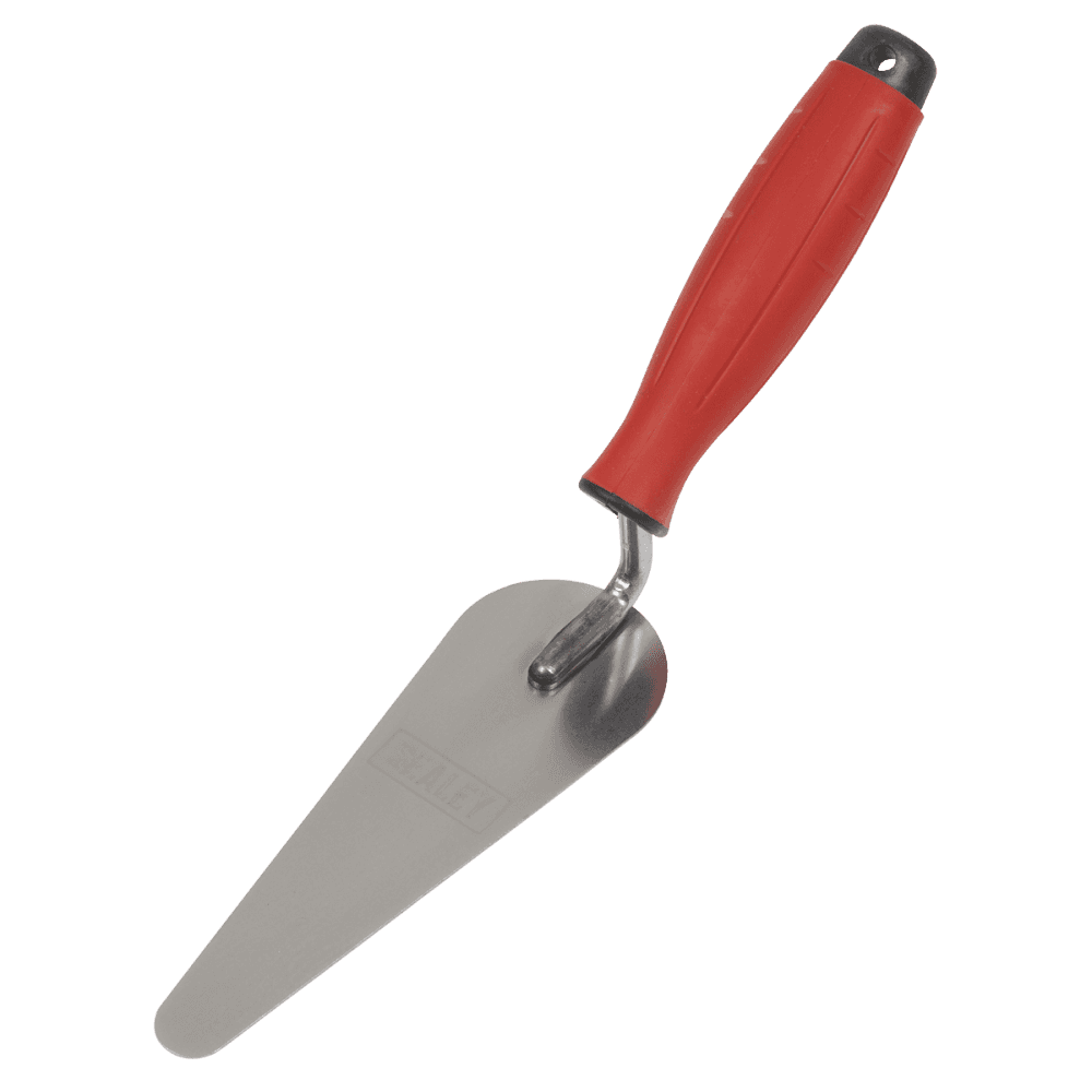 Stainless Steel Narrow Gauging Trowel with Rubber Handle 160mm Model No- T1225
