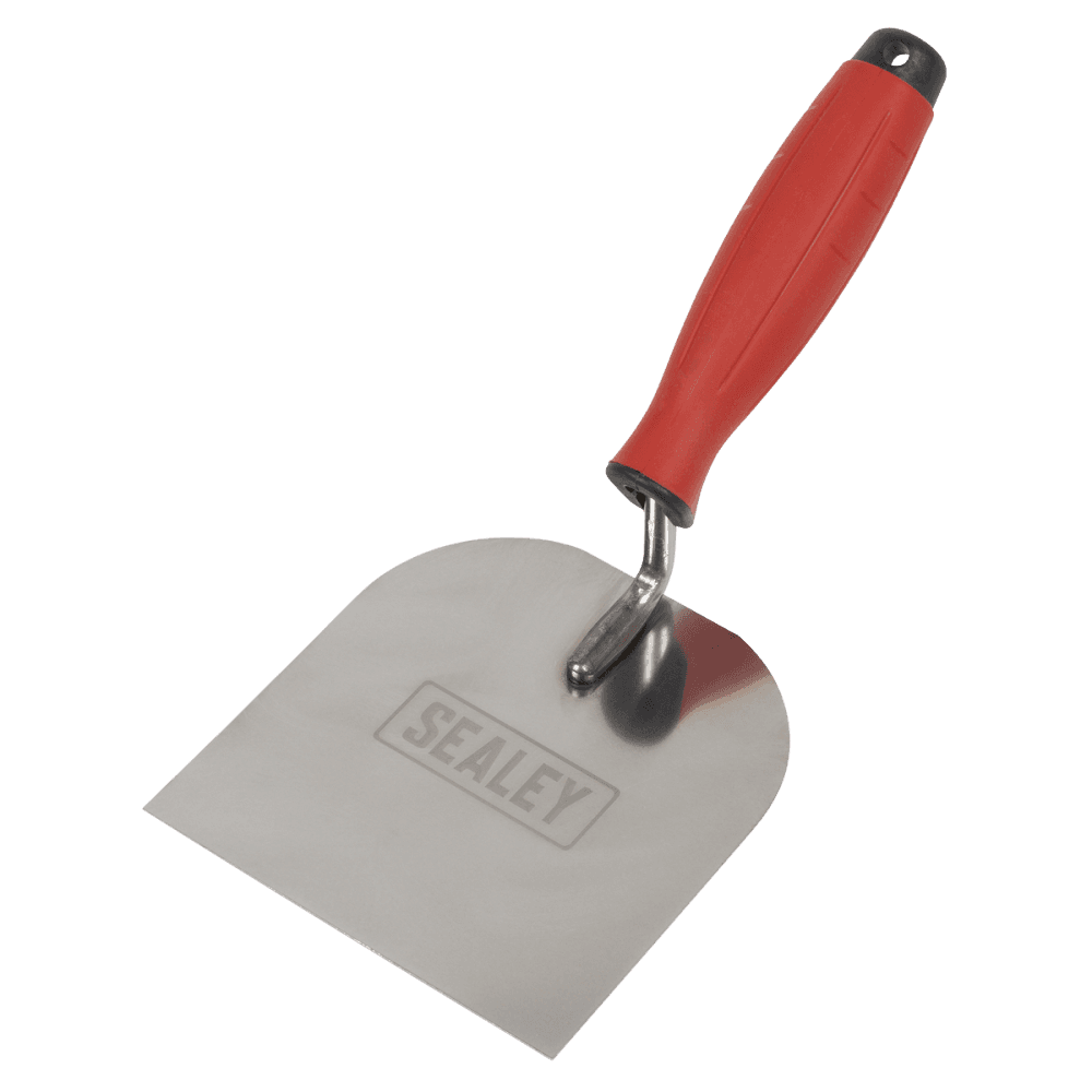 Stainless Steel Margin Trowel with Rubber Handle 120mm Model No- T1706