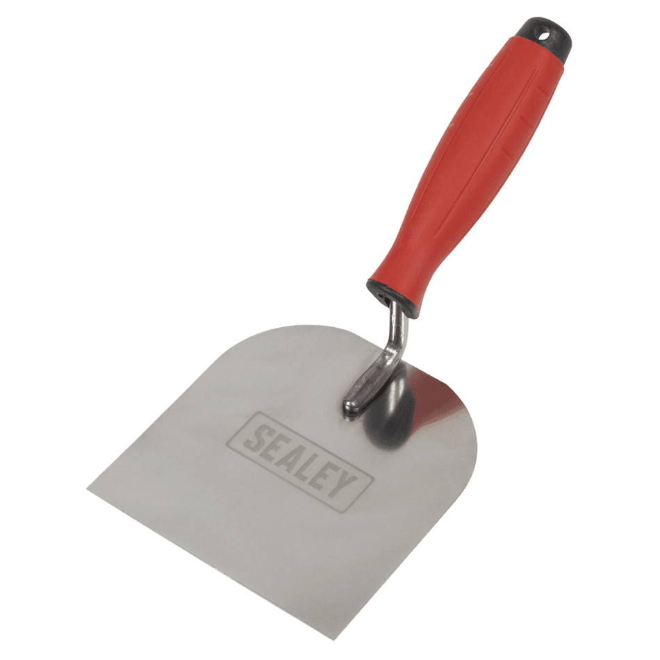 Stainless Steel Margin Trowel with Rubber Handle 120mm Model No- T1706