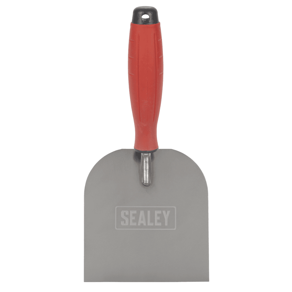 Stainless Steel Margin Trowel with Rubber Handle 120mm Model No- T1706