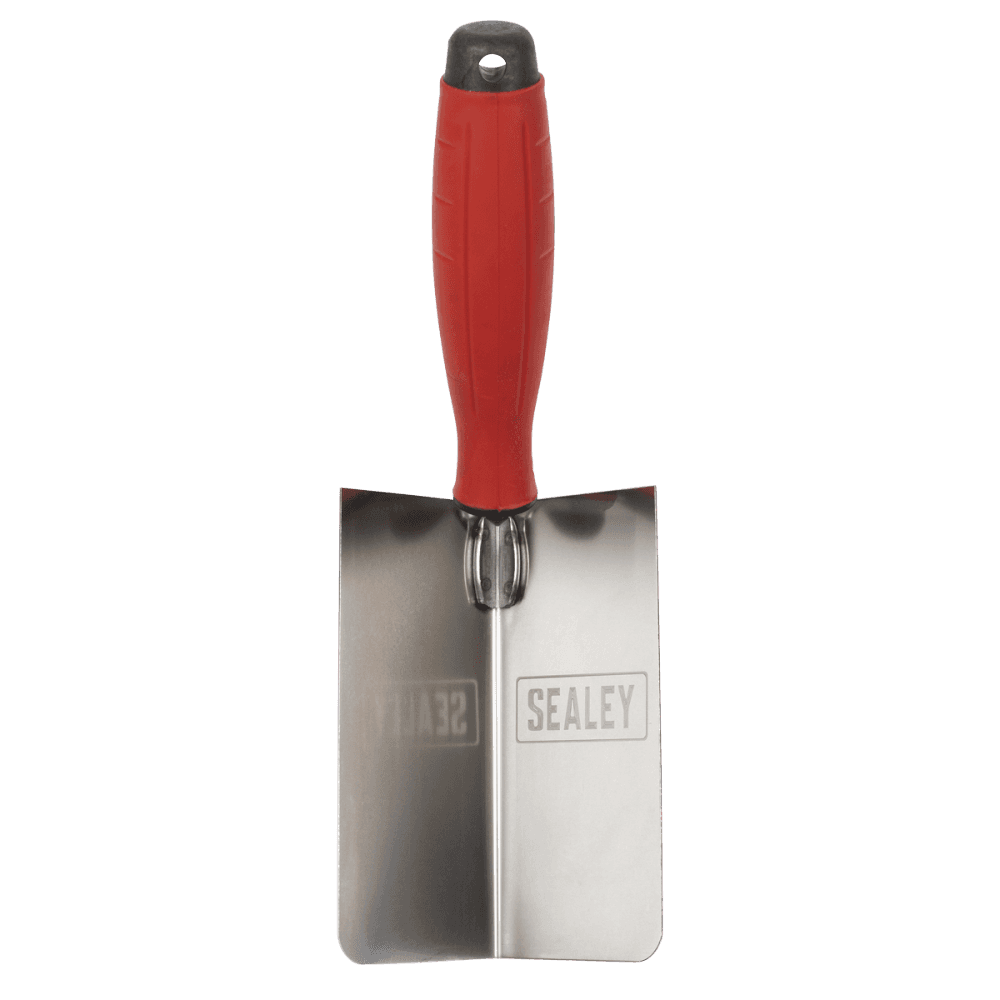 Stainless Steel Internal Corner Trowel with Rubber Handle 120 x 60mm Model No- T1802