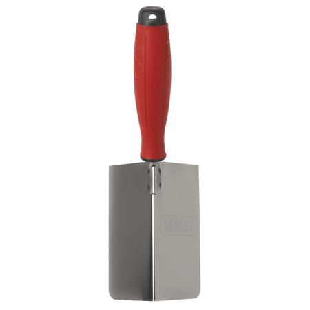 Stainless Steel External Corner Trowel with Rubber Handle 120 x 60mm Model No- T1803