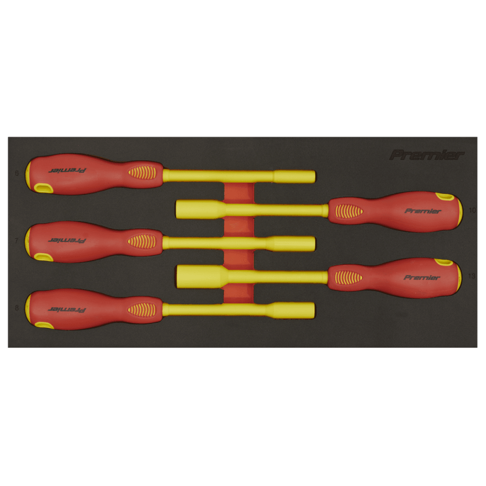 Premier Insulated Nut Driver Set with Tool Tray 5pc - VDE Approved Model No- TBTE08
