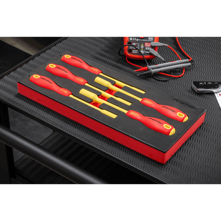 Premier Insulated Nut Driver Set with Tool Tray 5pc - VDE Approved Model No- TBTE08