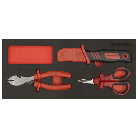 Premier Insulated Cutting Set with Tool Tray 3pc - VDE Approved Model No- TBTE09