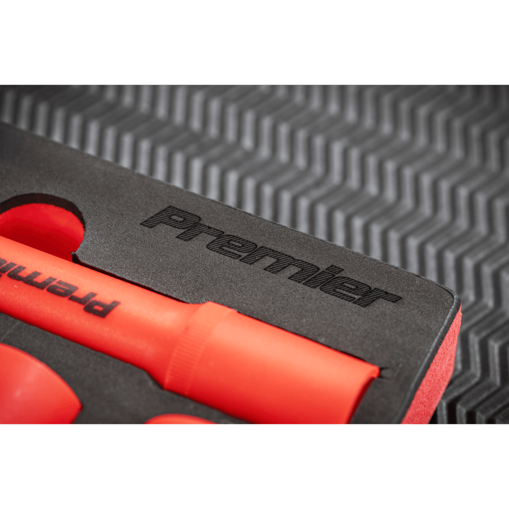 Premier Insulated Socket Set with Tool Tray 1/2"Sq Drive 10pc - VDE Approved Model No- TBTE11