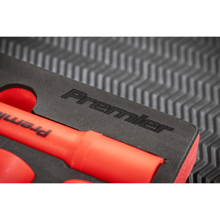 Premier Insulated Socket Set with Tool Tray 1/2"Sq Drive 10pc - VDE Approved Model No- TBTE11