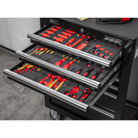 Insulated Tool Kit with 7 Drawer Rollcab 63pc Model No- TBTECOMBO2