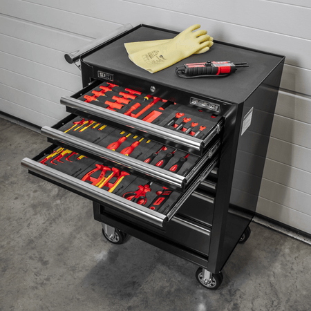 Insulated Tool Kit with 7 Drawer Rollcab 63pc Model No- TBTECOMBO2