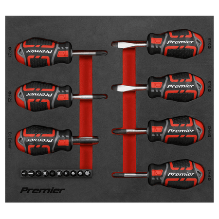 Premier GripMAX Stubby Screwdriver Set 17pc Model No- AK4371