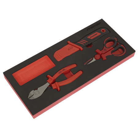 Insulated Tool Kit with 7 Drawer Rollcab 63pc Model No- TBTECOMBO2