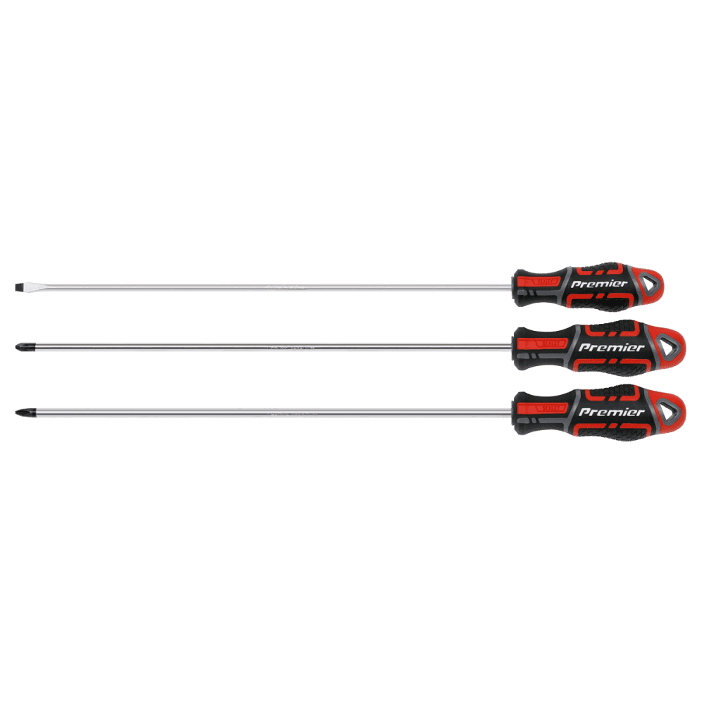 Premier GripMAX Extra-Long Screwdriver Set 3pc Model No- AK4372