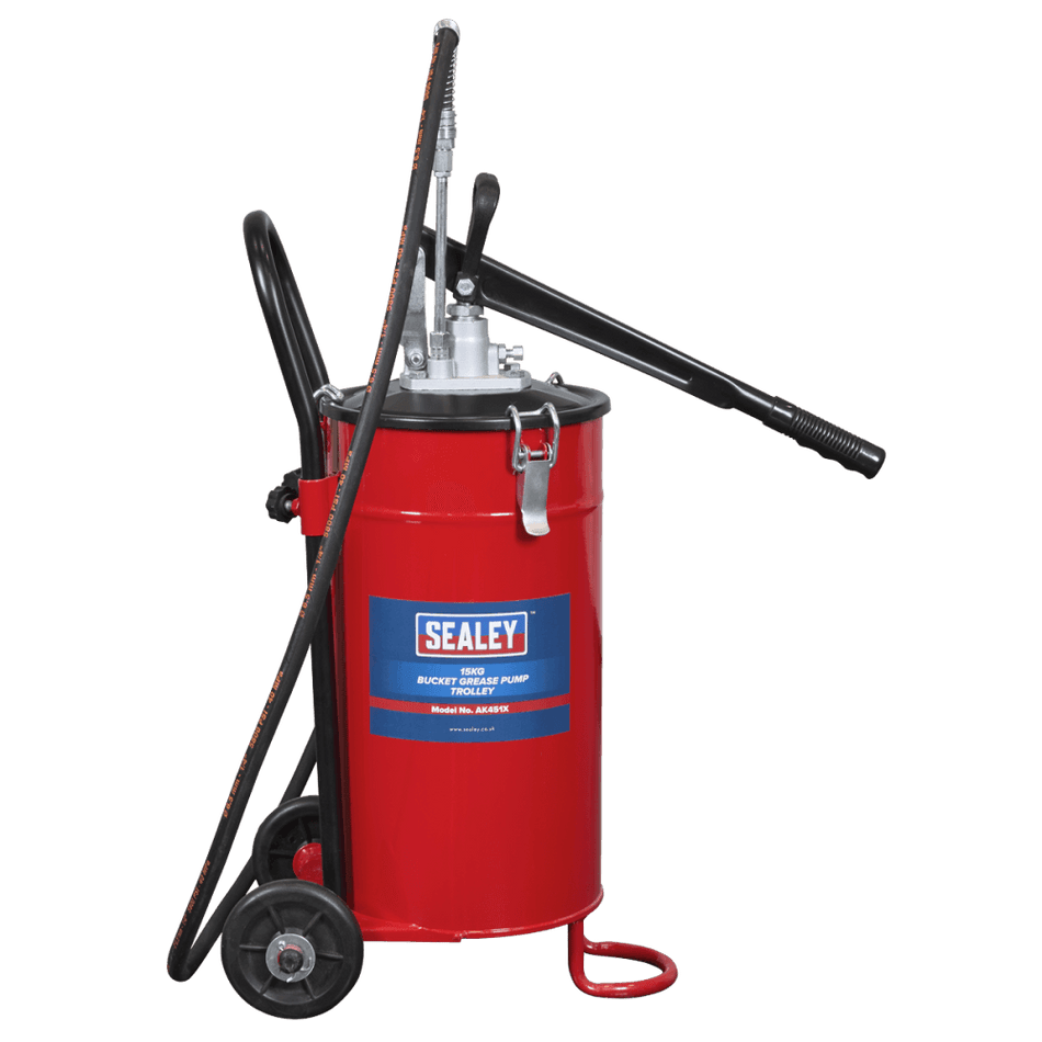 Bucket Grease Pump Trolley 15kg Model No- AK451X