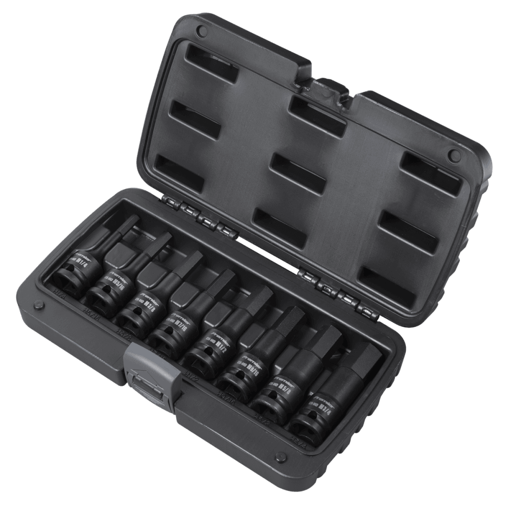 Premier Imperial Hex Impact Socket Bit Set 1/2"Sq Drive 8pc Model No- AK5600