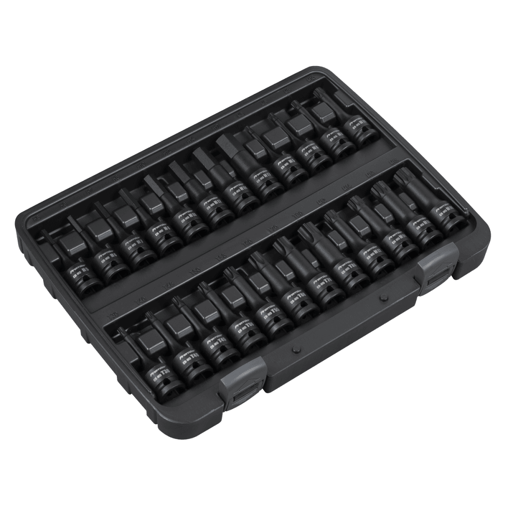Premier Hex/TRX-Star*/Spline Impact Socket Bit Set 1/2"Sq Drive 24pc Model No- AK56000