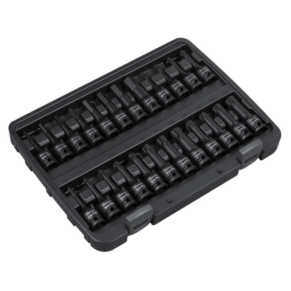 Premier Hex/TRX-Star*/Spline Impact Socket Bit Set 1/2"Sq Drive 24pc Model No- AK56000