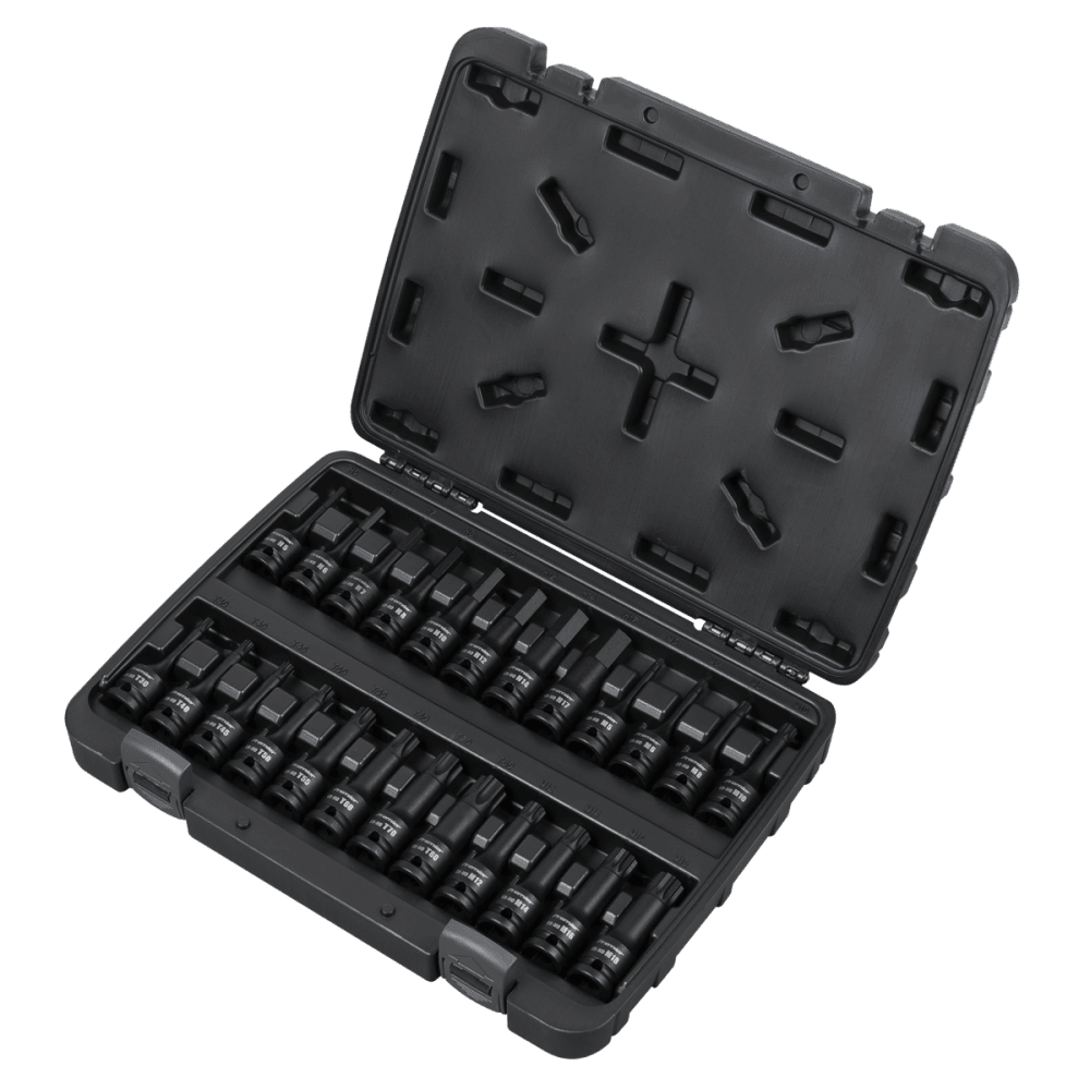 Premier Hex/TRX-Star*/Spline Impact Socket Bit Set 1/2"Sq Drive 24pc Model No- AK56000