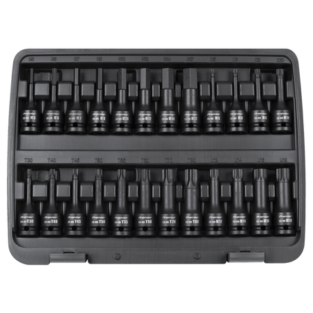 Premier Hex/TRX-Star*/Spline Impact Socket Bit Set 1/2"Sq Drive 24pc Model No- AK56000
