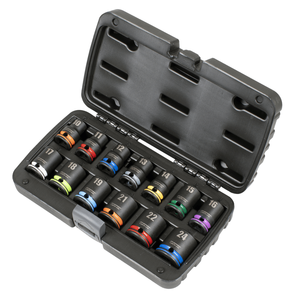 Lock-On Impact Socket Set 1/2"Sq Drive 13pc 6pt Metric Model No- AK56160M