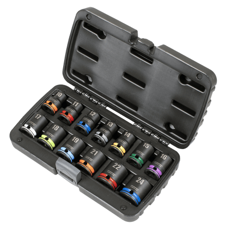 Lock-On Impact Socket Set 1/2"Sq Drive 13pc 6pt Metric Model No- AK56160M