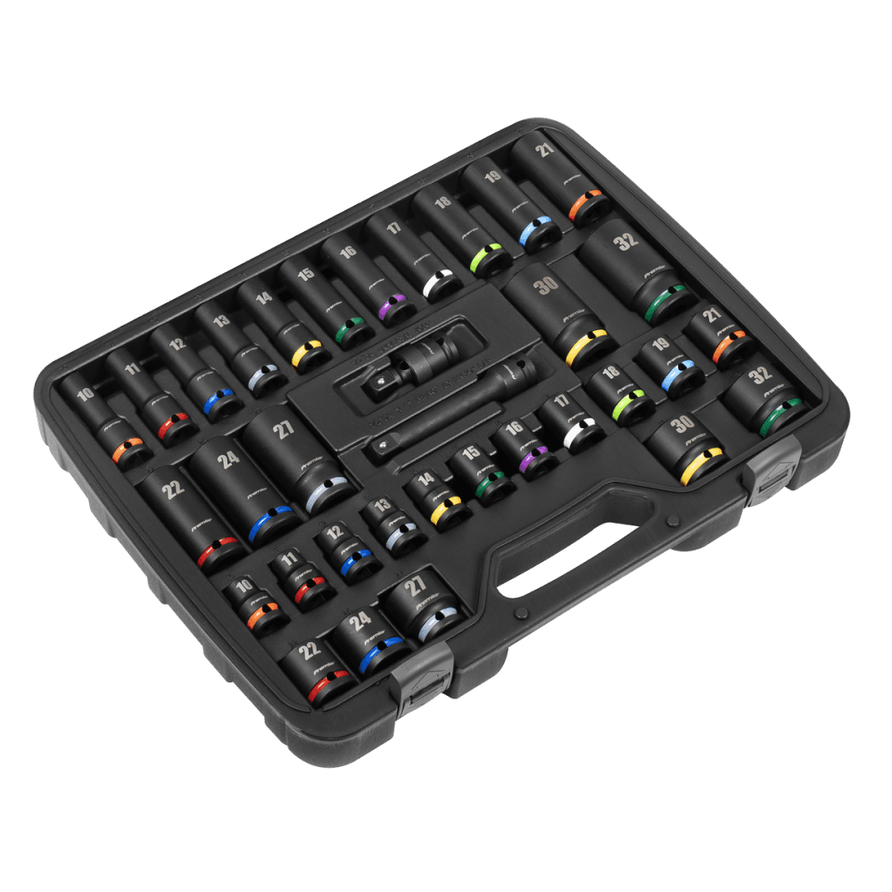 Premier Impact Socket Set 1/2"Sq Drive 34pc : Model No- AK5635M