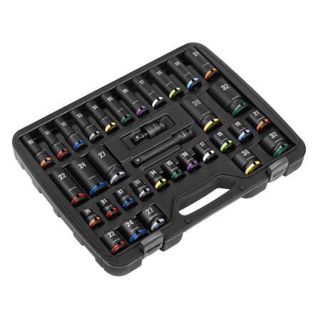 Premier Impact Socket Set 1/2"Sq Drive 34pc : Model No- AK5635M
